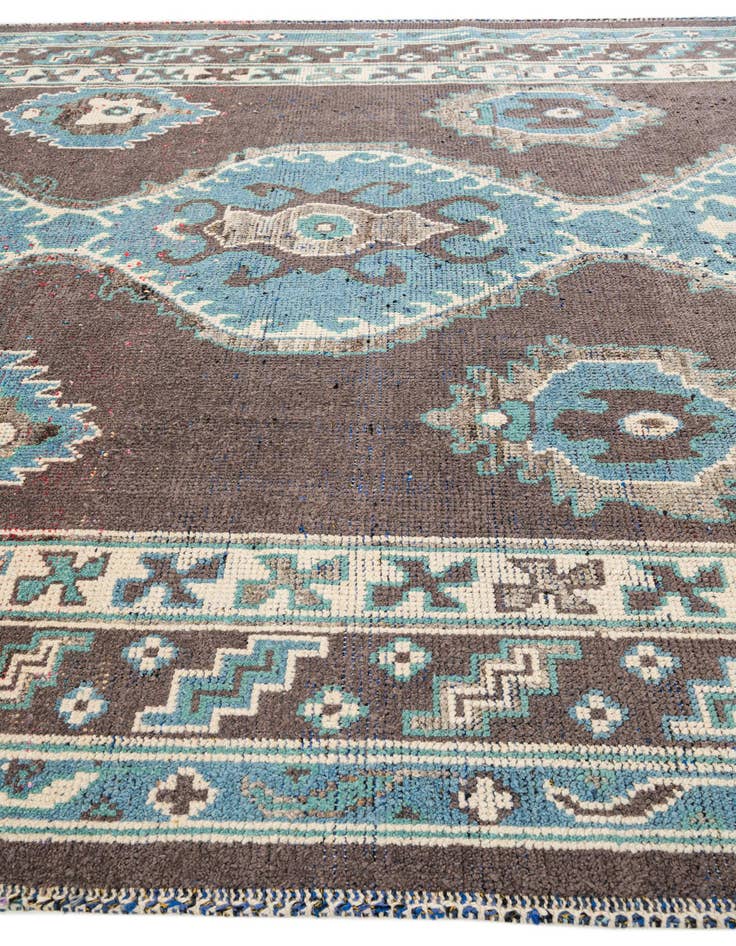 Detail image of 9' x 12' 4 Hand Knotted Moroccan Wool Rug