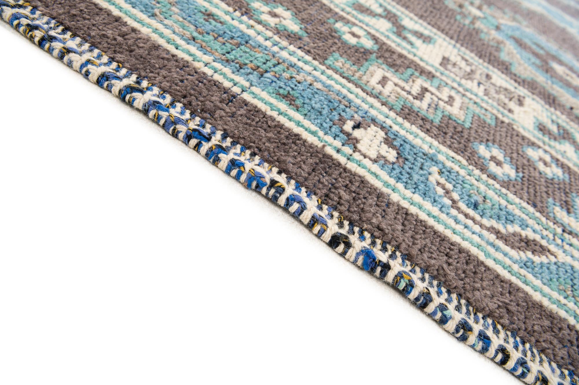 9' x 12' 4 Hand Knotted Moroccan Wool Rug