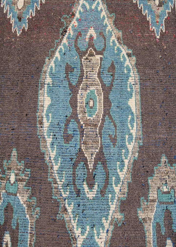 9' x 12' 4 Hand Knotted Moroccan Wool Rug