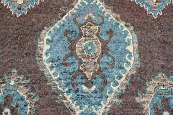 9' x 12' 4 Hand Knotted Moroccan Wool Rug