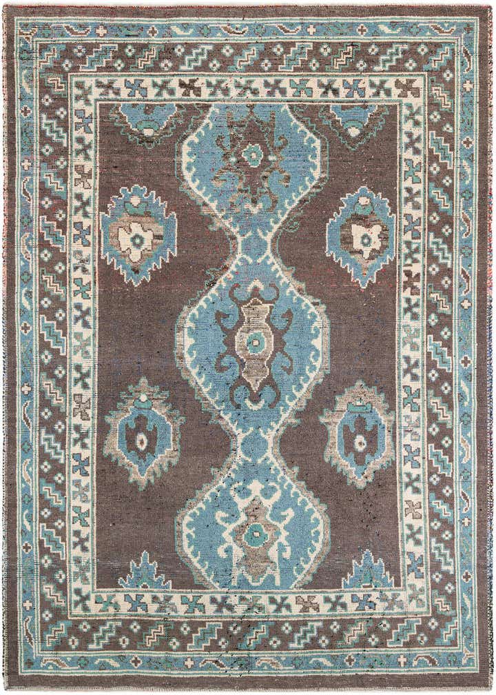 9' x 12' 4 Hand Knotted Moroccan Wool Rug