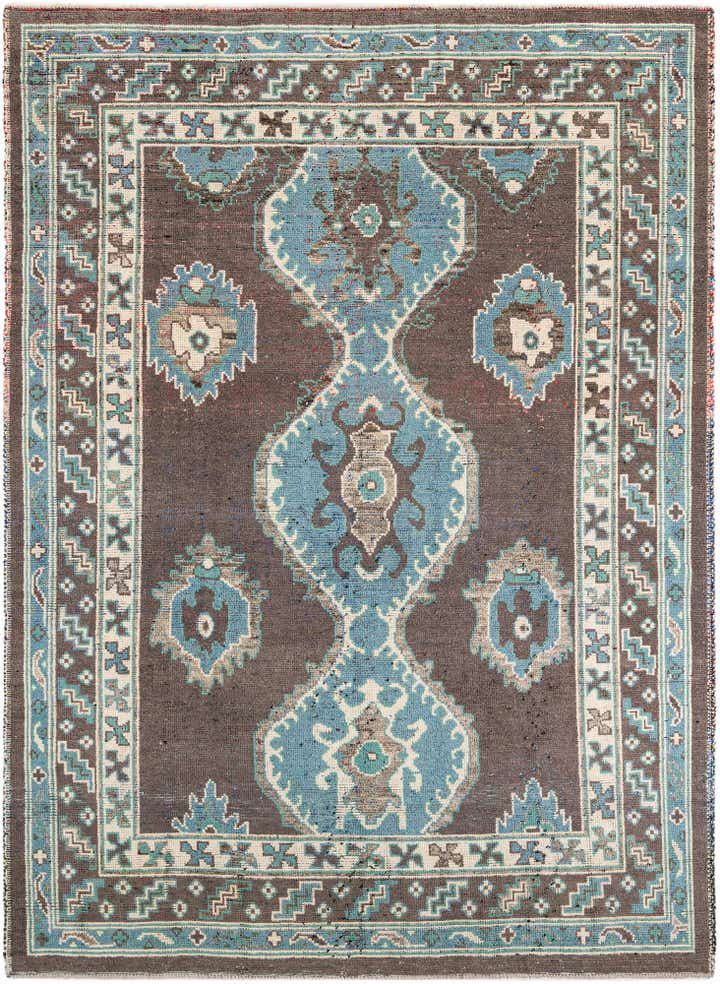 9' x 12' 4 Hand Knotted Moroccan Wool Rug