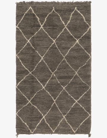 3' 10 x 6' 9 Hand Knotted Moroccan Wool Rug