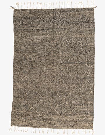6' 7 x 9' 8 Hand Knotted Moroccan Wool Rug