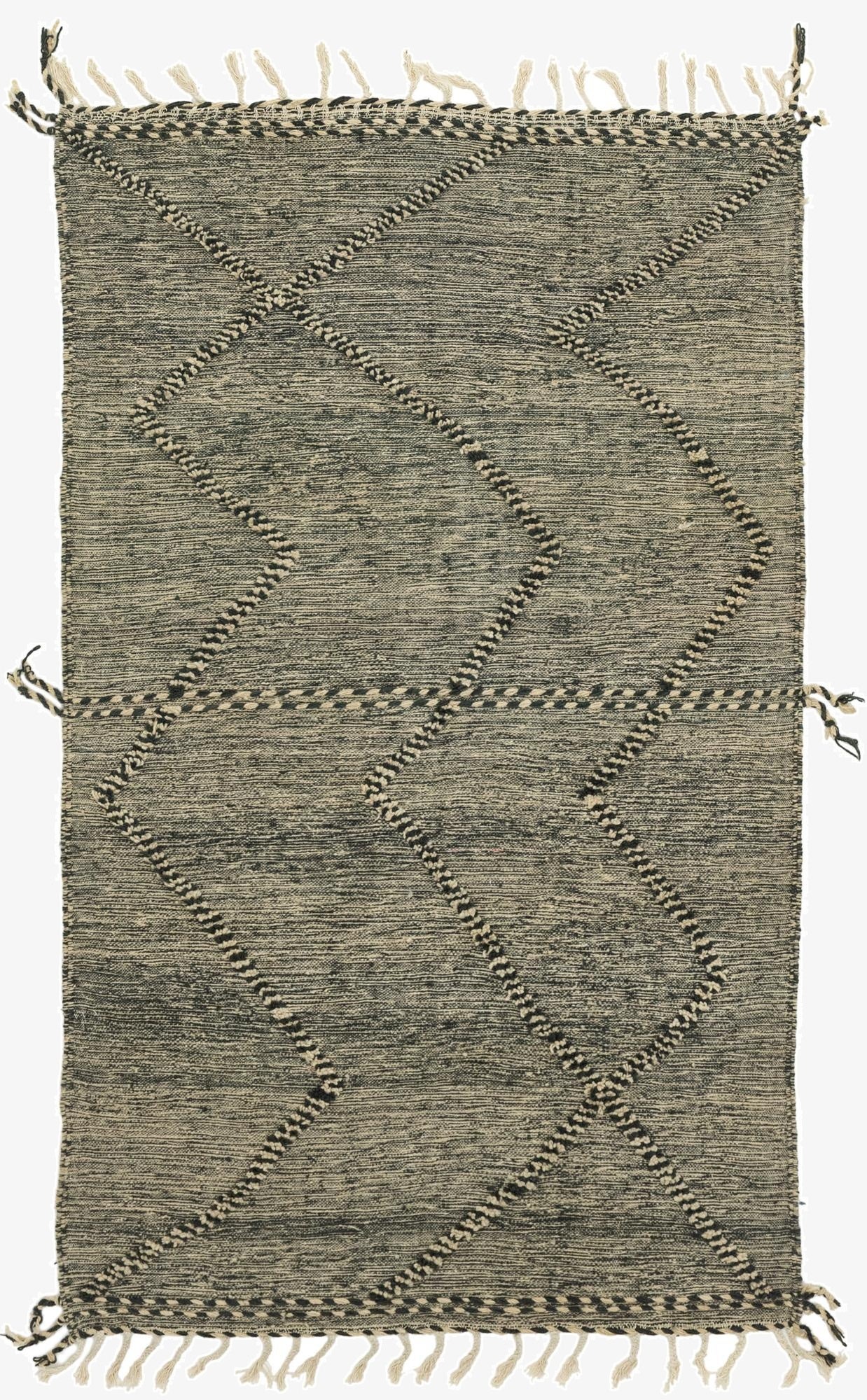 4' 11 x 8' 4  Hand Knotted Moroccan Wool Rug