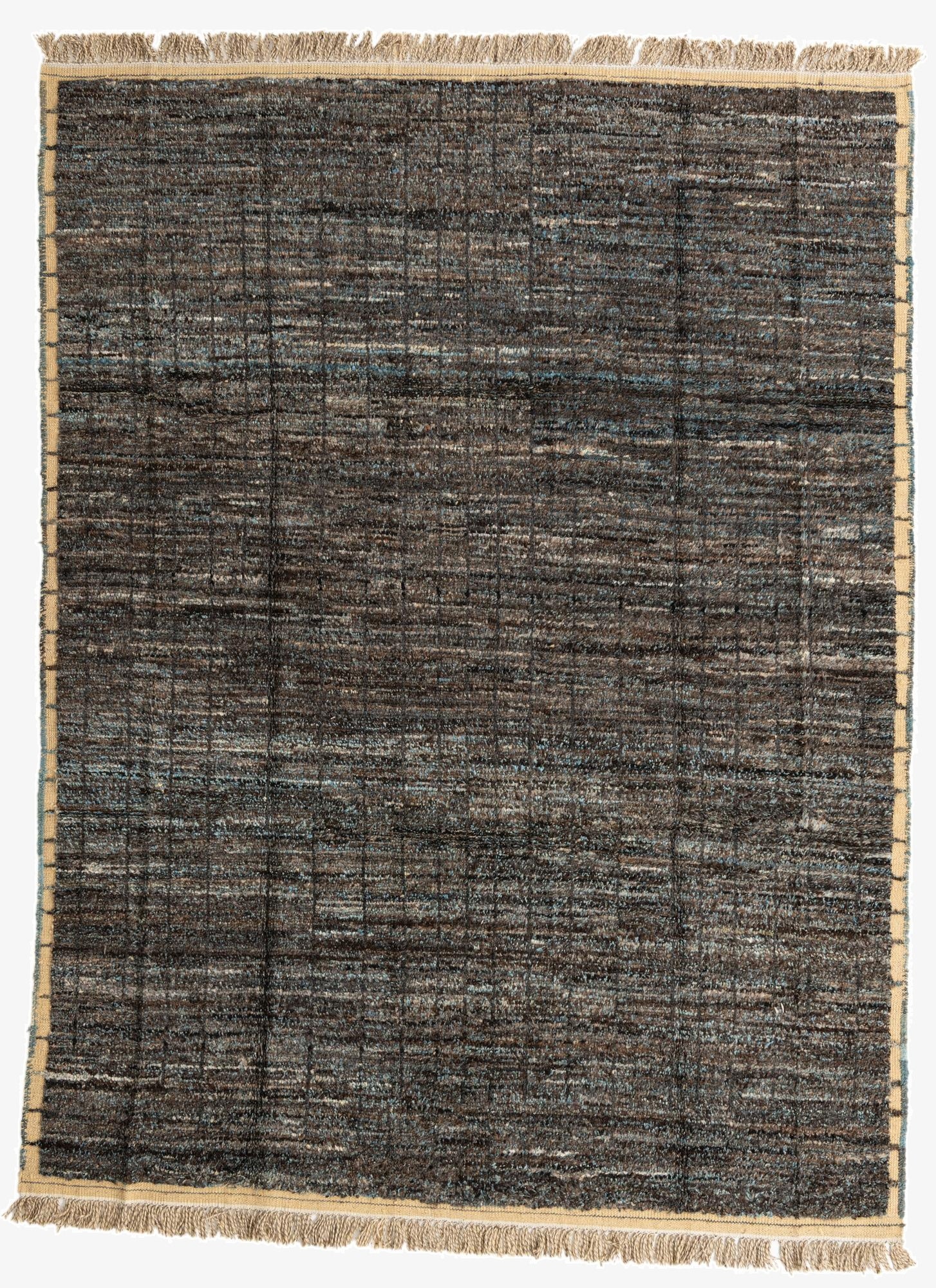 8' 1 x 10' 8  Hand Knotted Moroccan Wool Rug