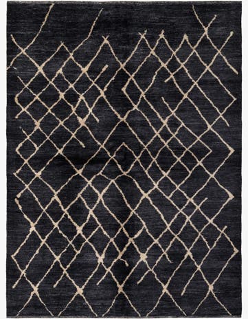 5' 9 x 7' 9 Hand Knotted Moroccan Wool Rug