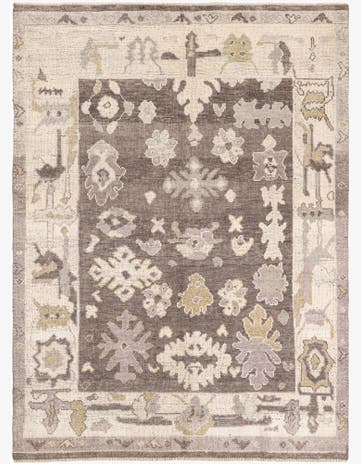5' 5 x 7' 3 Hand Knotted Moroccan Wool Rug
