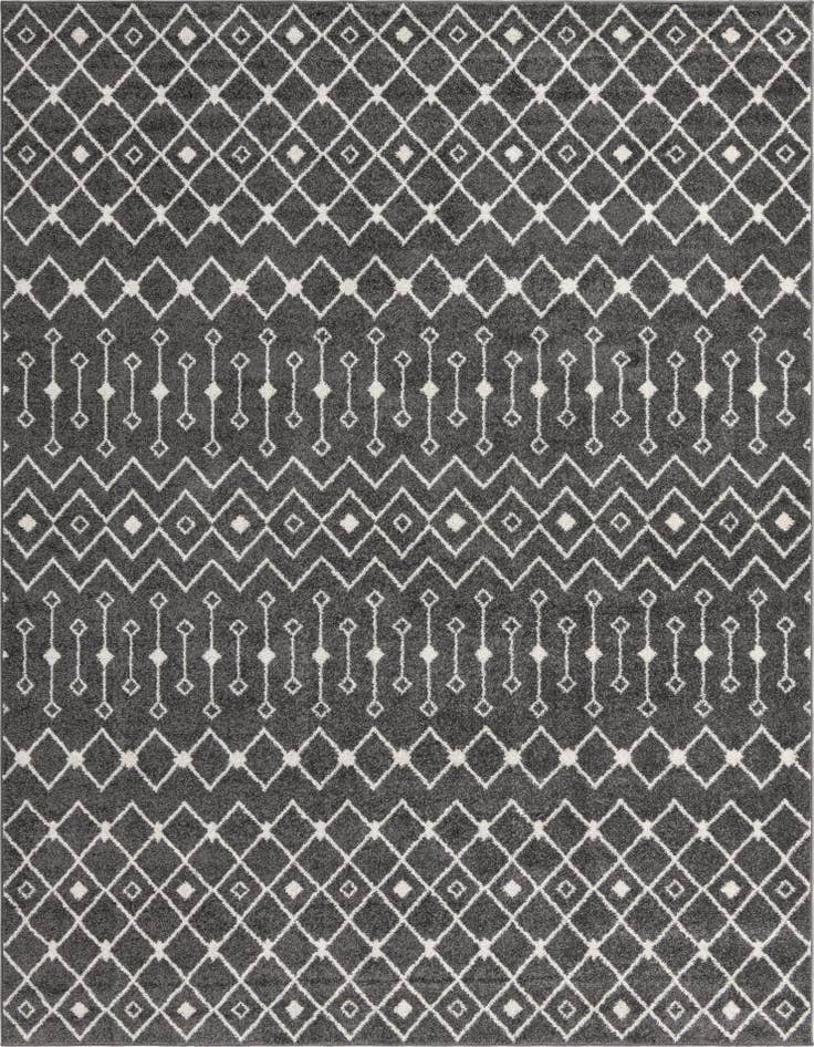 Detail image of 9' x 12' Moroccan Trellis Rug