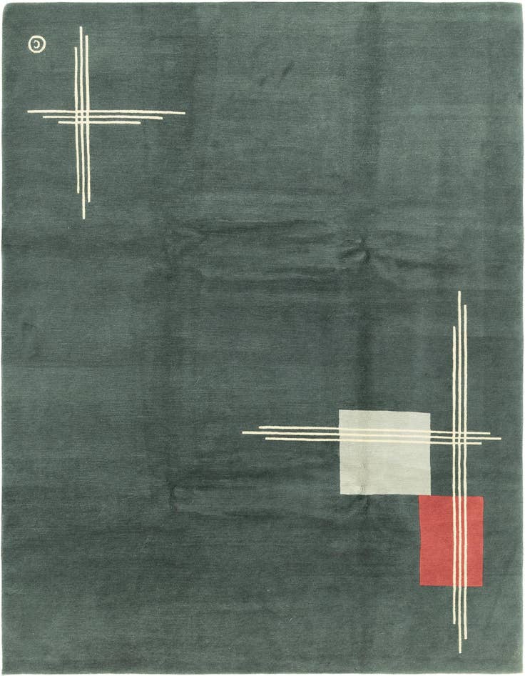 Detail image of 8' 2 x 11' 7 Hand Knotted Nepal Wool Rug