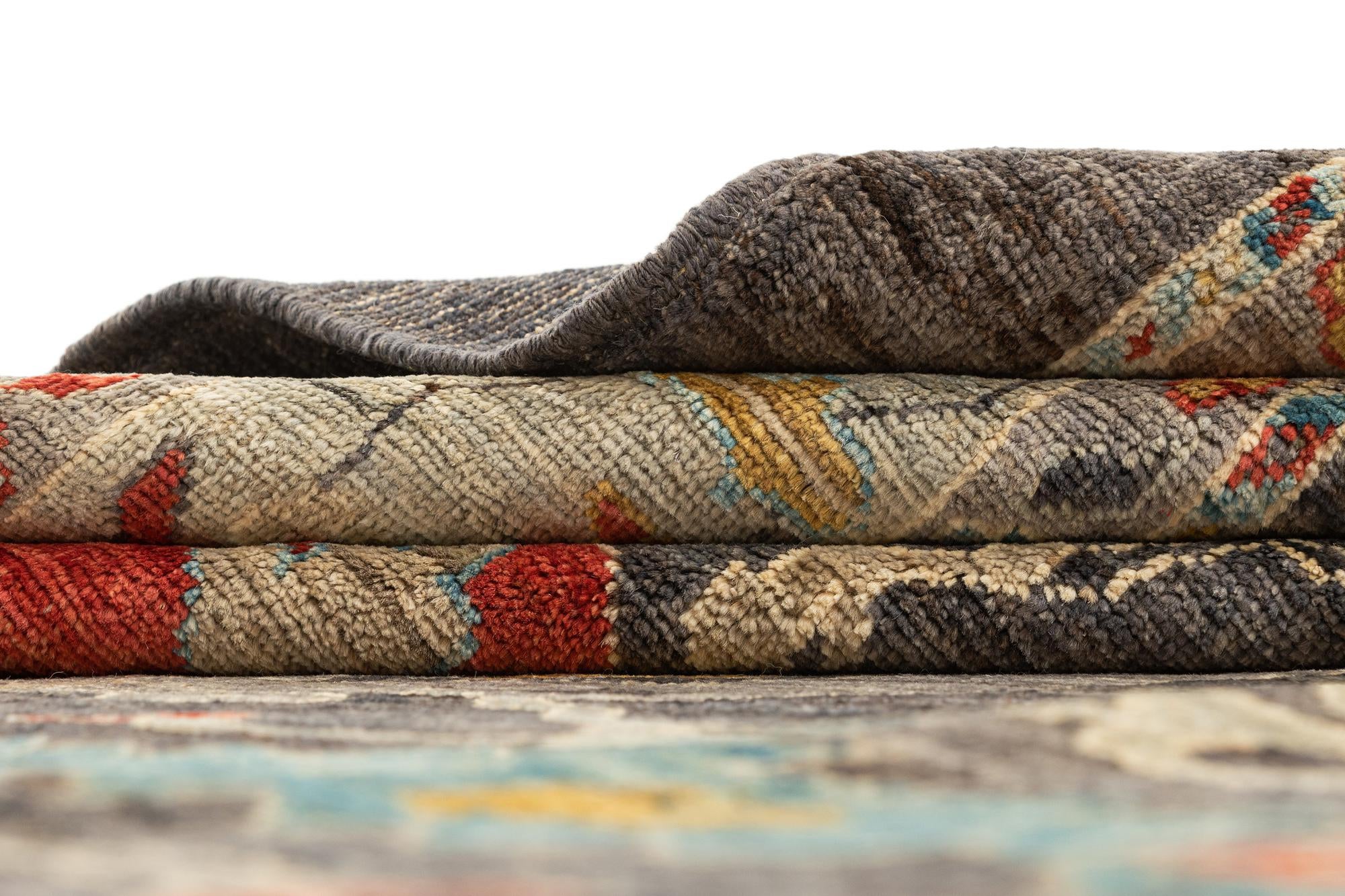9' 1 x 11' 10 Hand Knotted Oushak Rug