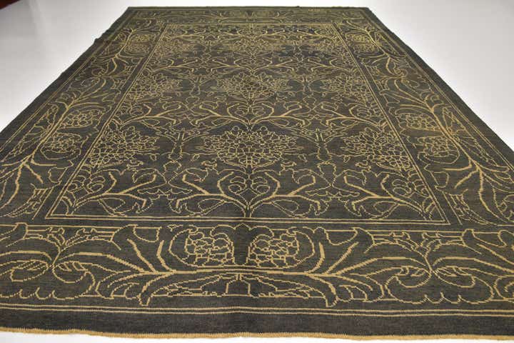 10' 9 x 15' 8 Hand Knotted Oushak Wool Rug