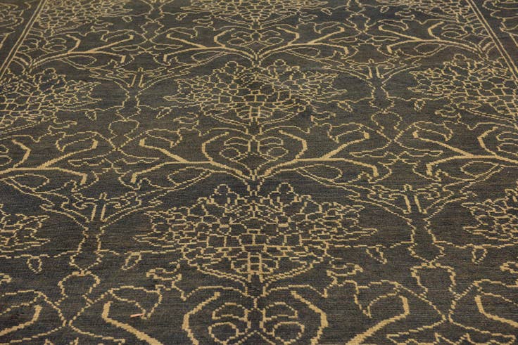 Detail image of 10' 9 x 15' 8 Hand Knotted Oushak Wool Rug
