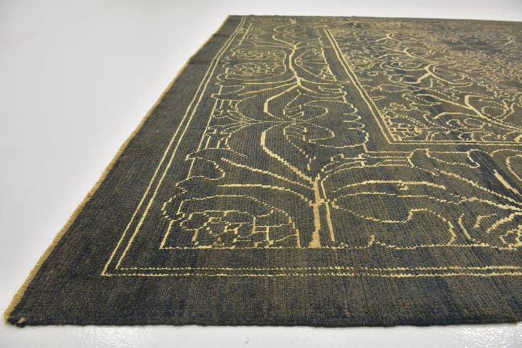 Detail image of 10' 9 x 15' 8 Hand Knotted Oushak Wool Rug