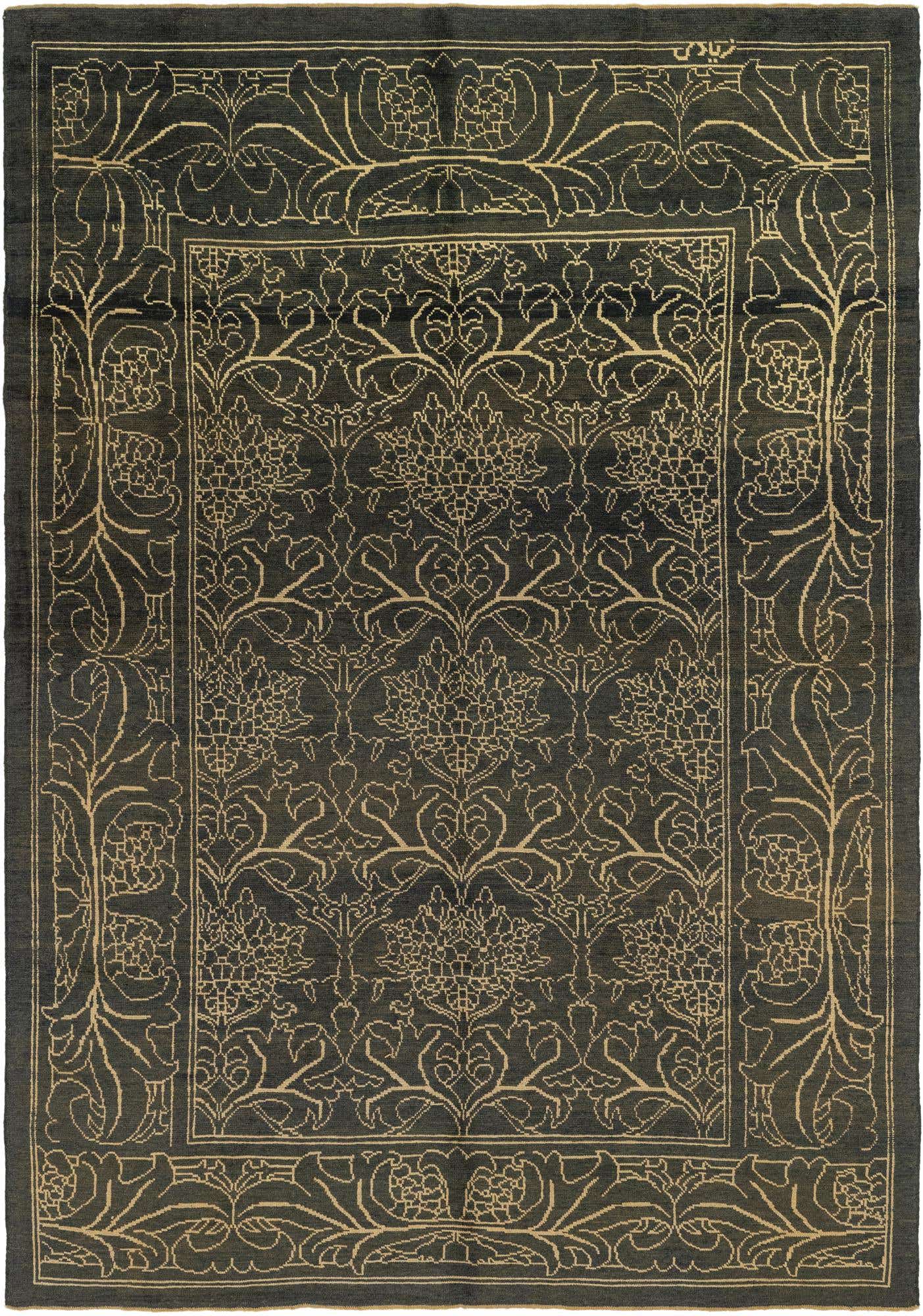 10' 9 x 15' 8 Hand Knotted Oushak Wool Rug