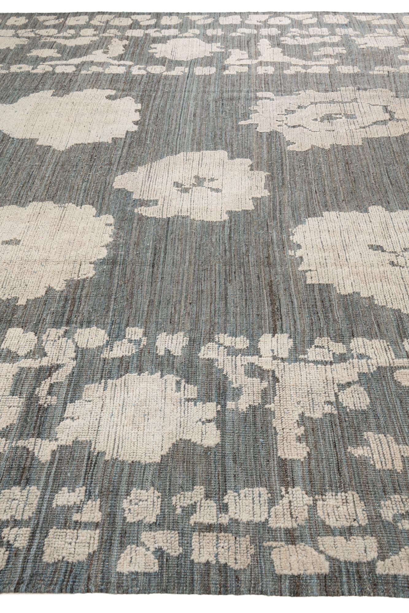 10' x 14' Hand Knotted Oushak Wool Rug