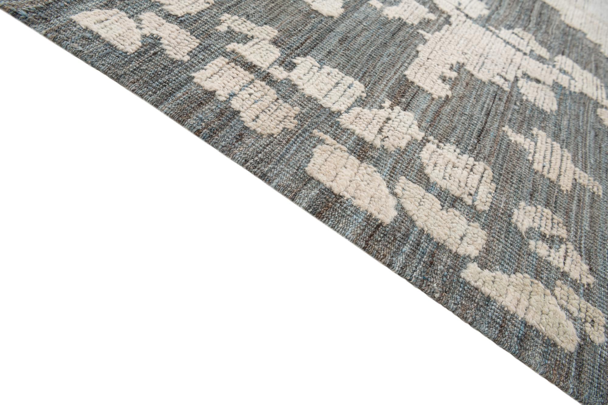 10' x 14' Hand Knotted Oushak Wool Rug