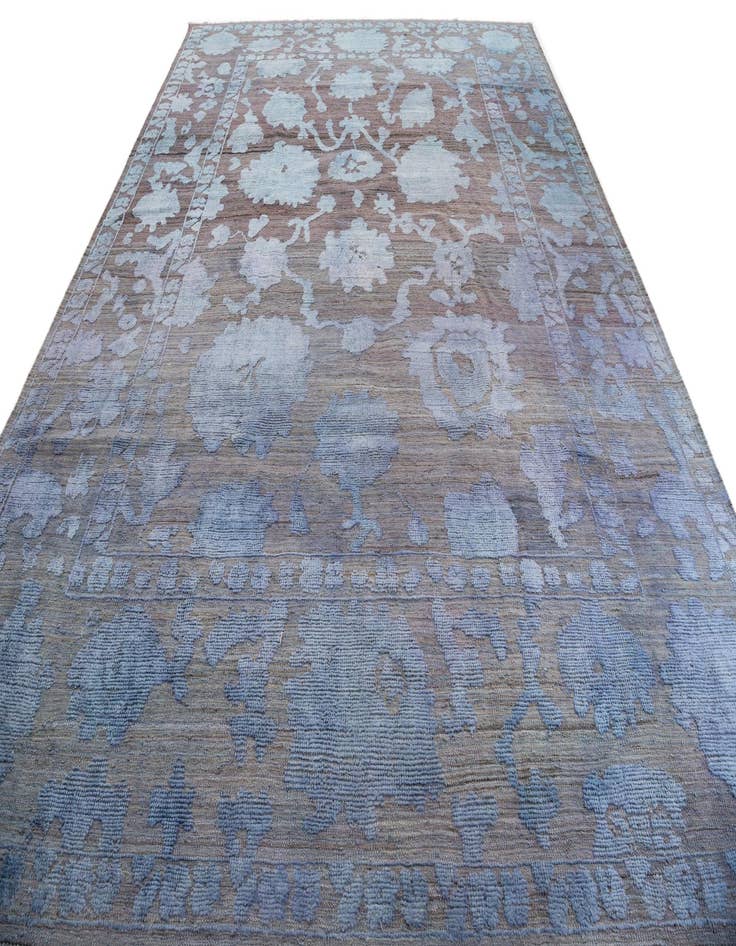Detail image of 10' 3 x 14' 4 Hand Knotted Oushak Wool Rug