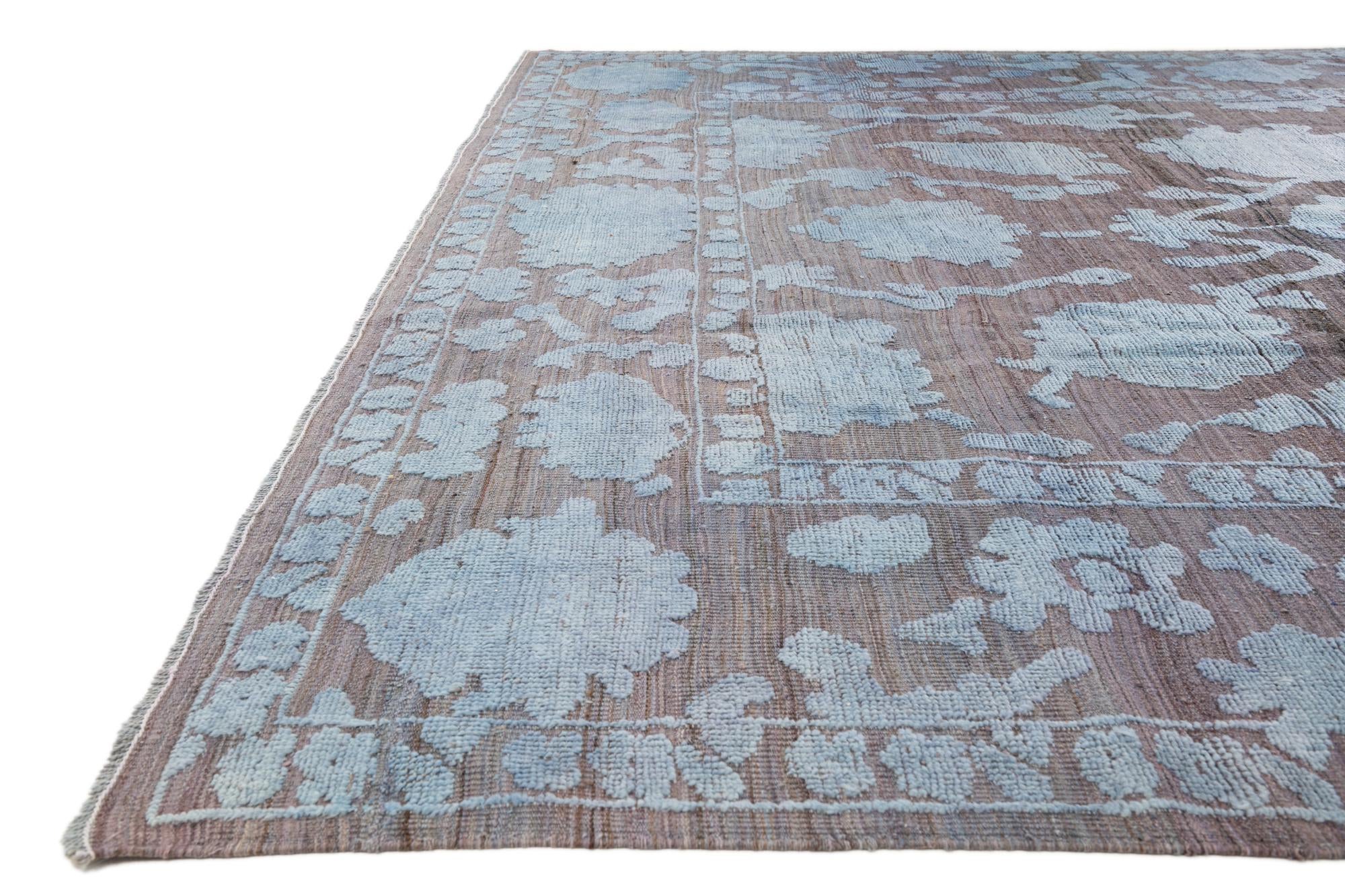 10' 3 x 14' 4 Hand Knotted Oushak Wool Rug