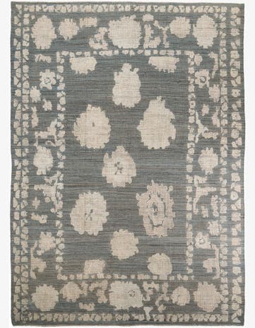 10' x 14' Hand Knotted Oushak Wool Rug