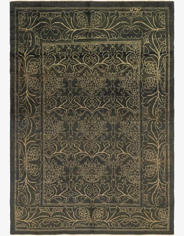 10' 9 x 15' 8 Hand Knotted Oushak Wool Rug