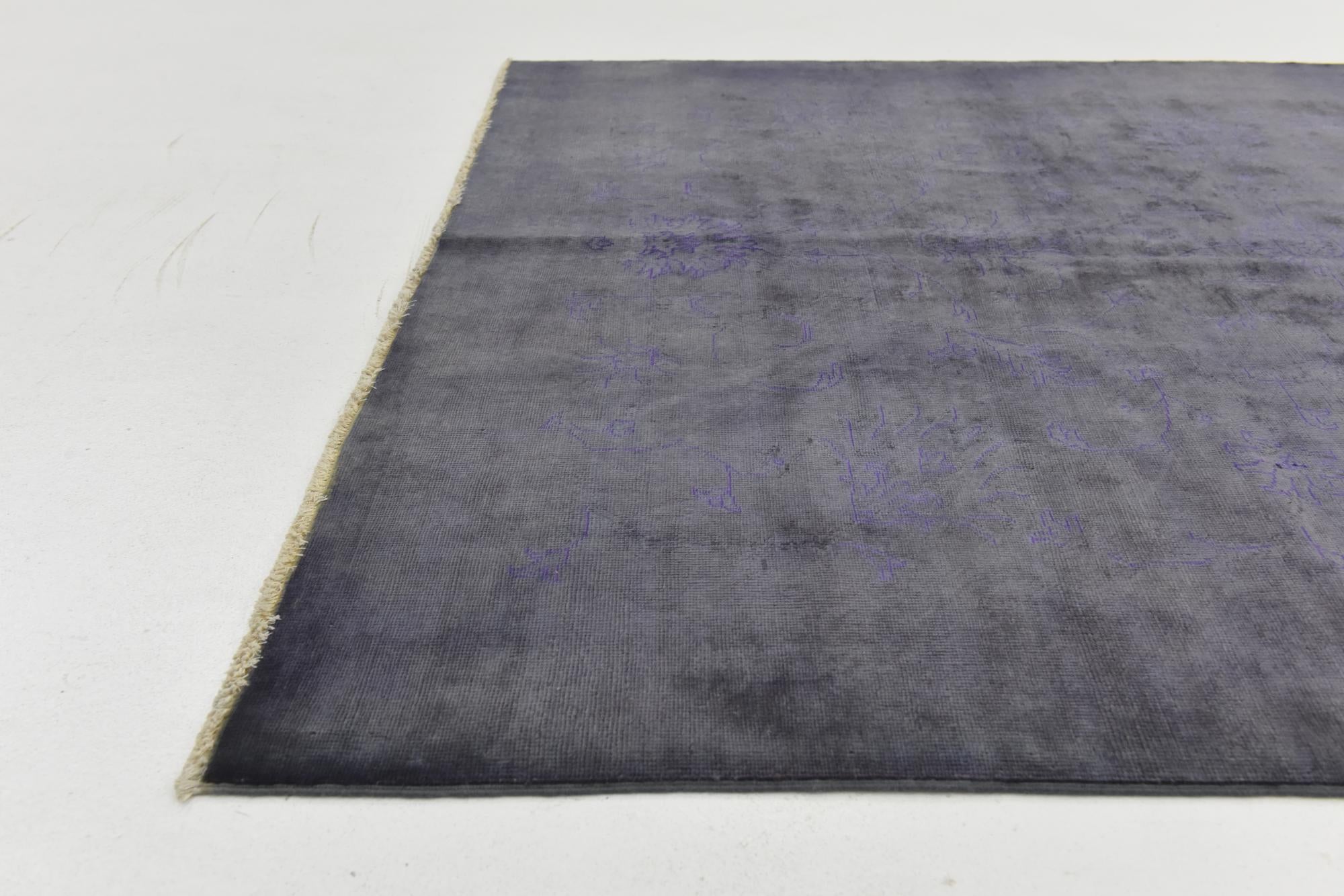 4' 10 x 6' 2 Hand Knotted Over-Dyed Ziegler Rug