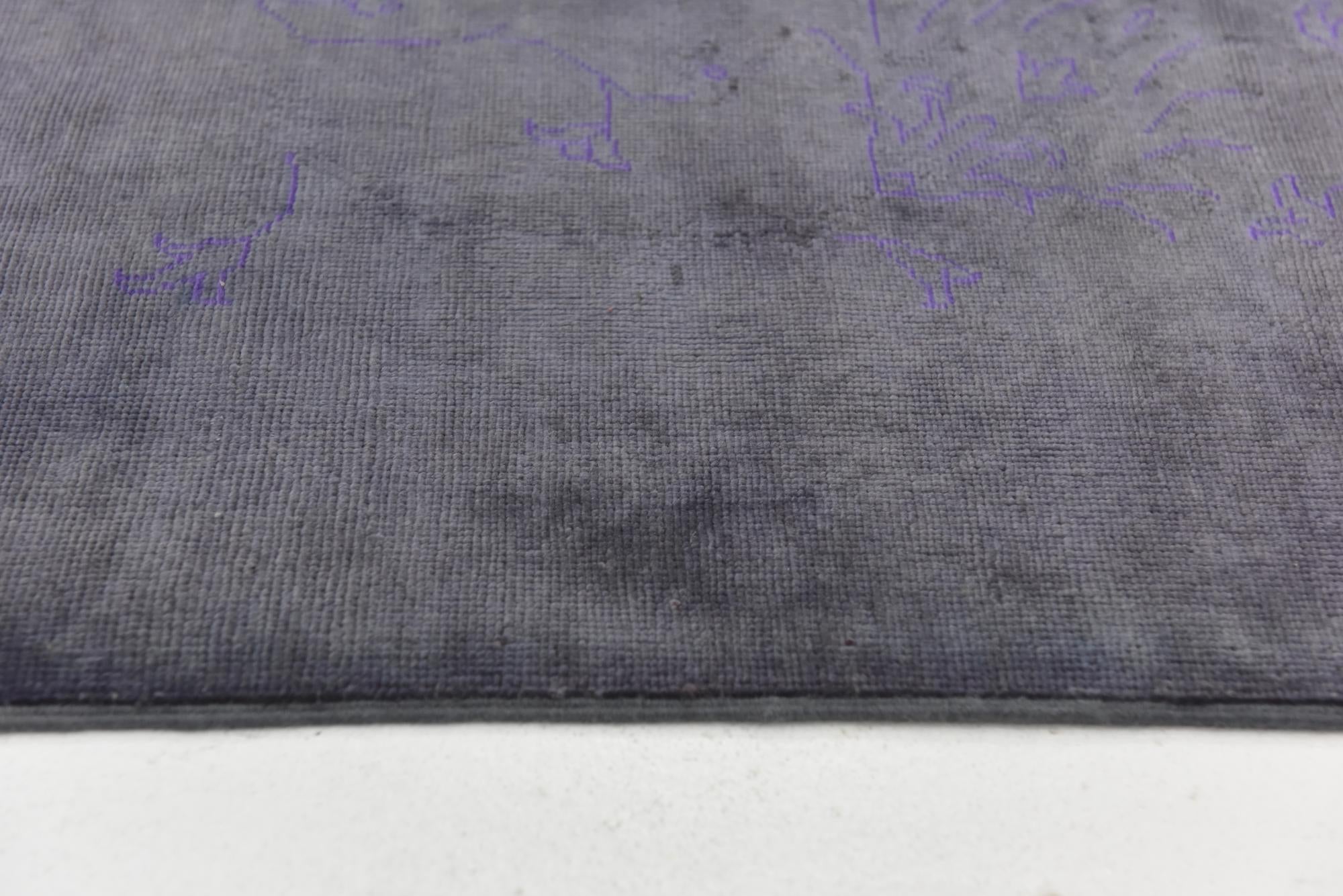 4' 10 x 6' 2 Hand Knotted Over-Dyed Ziegler Rug