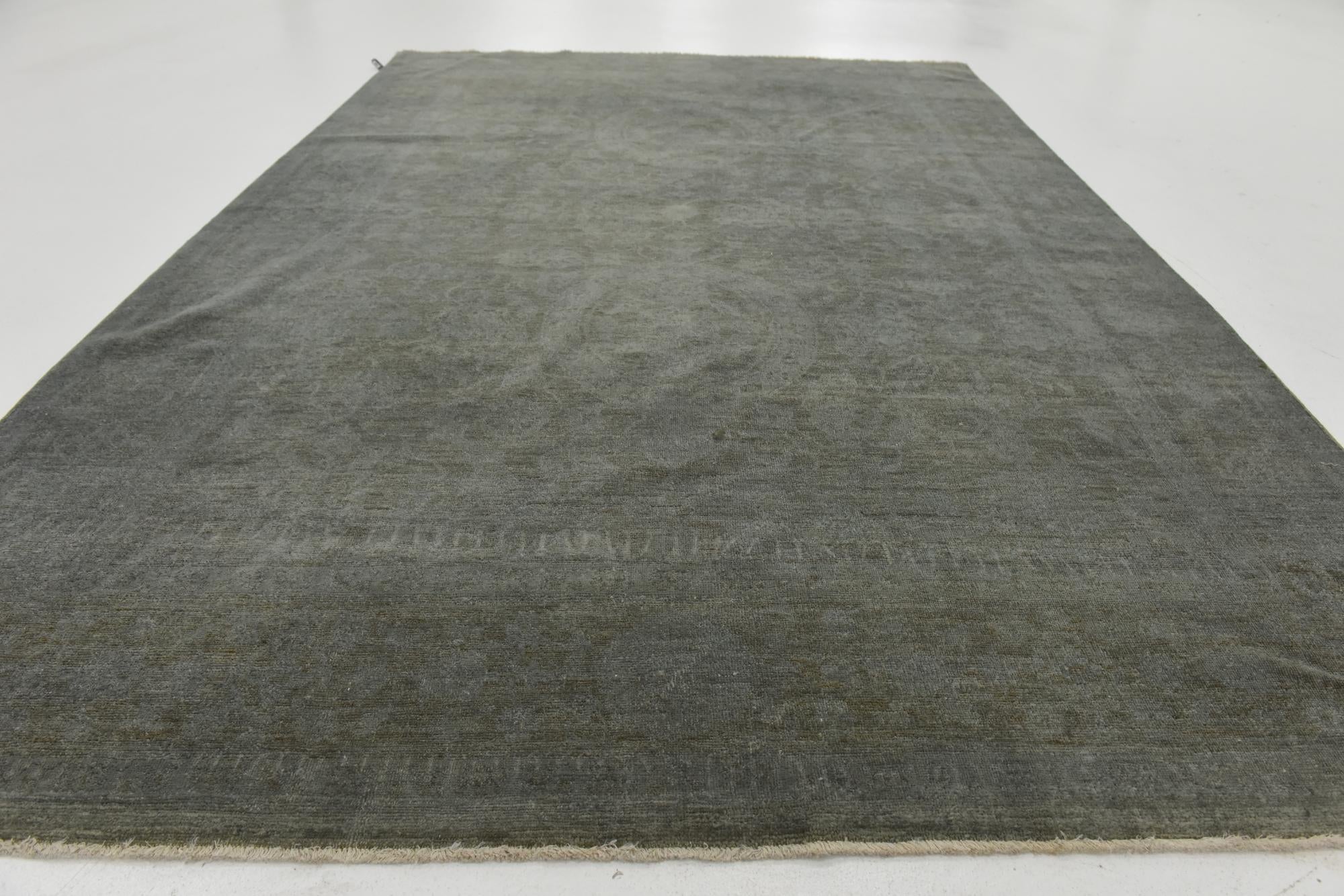 6' x 8' 10 Hand Knotted Over-Dyed Ziegler Rug