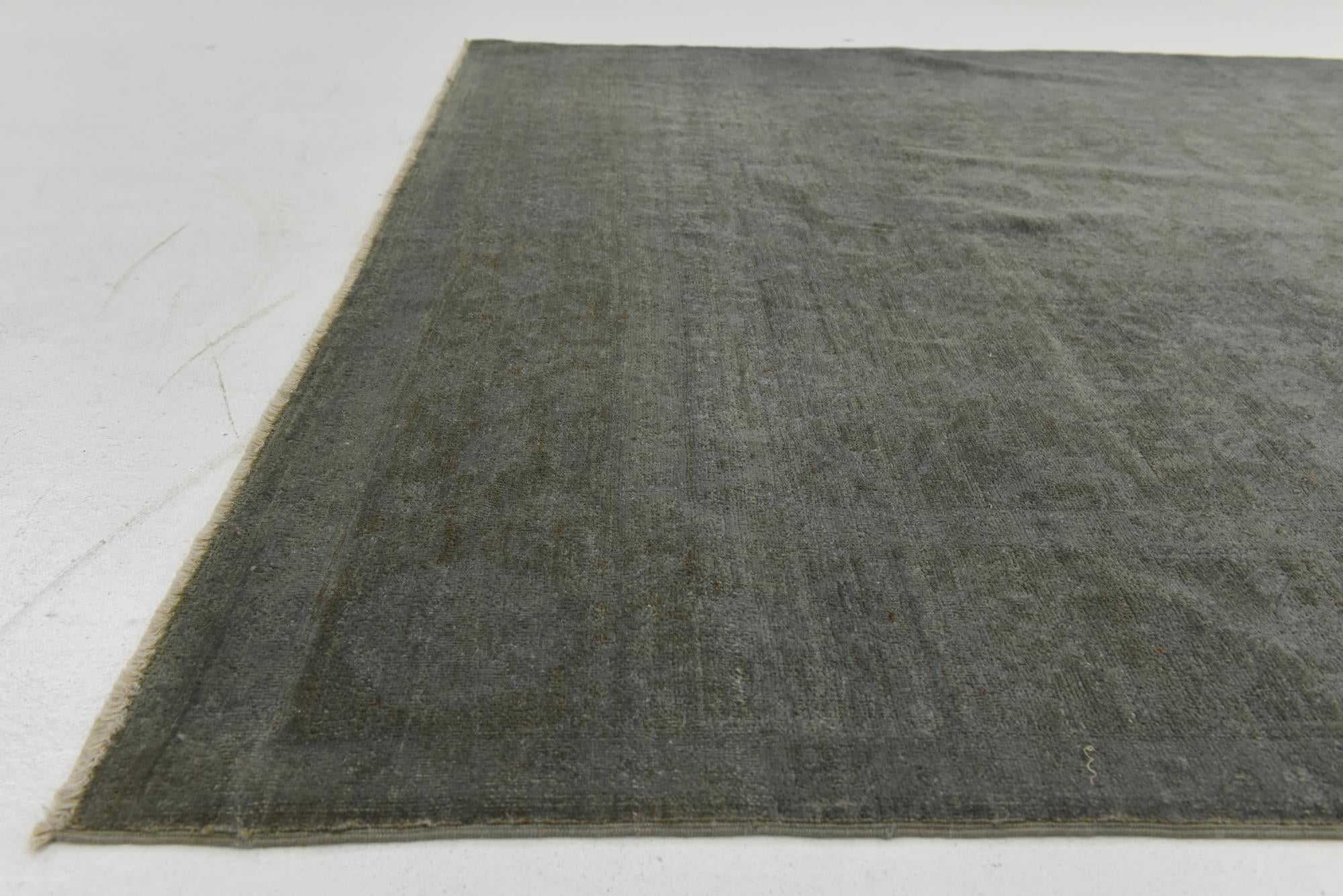 6' x 8' 10 Hand Knotted Over-Dyed Ziegler Rug