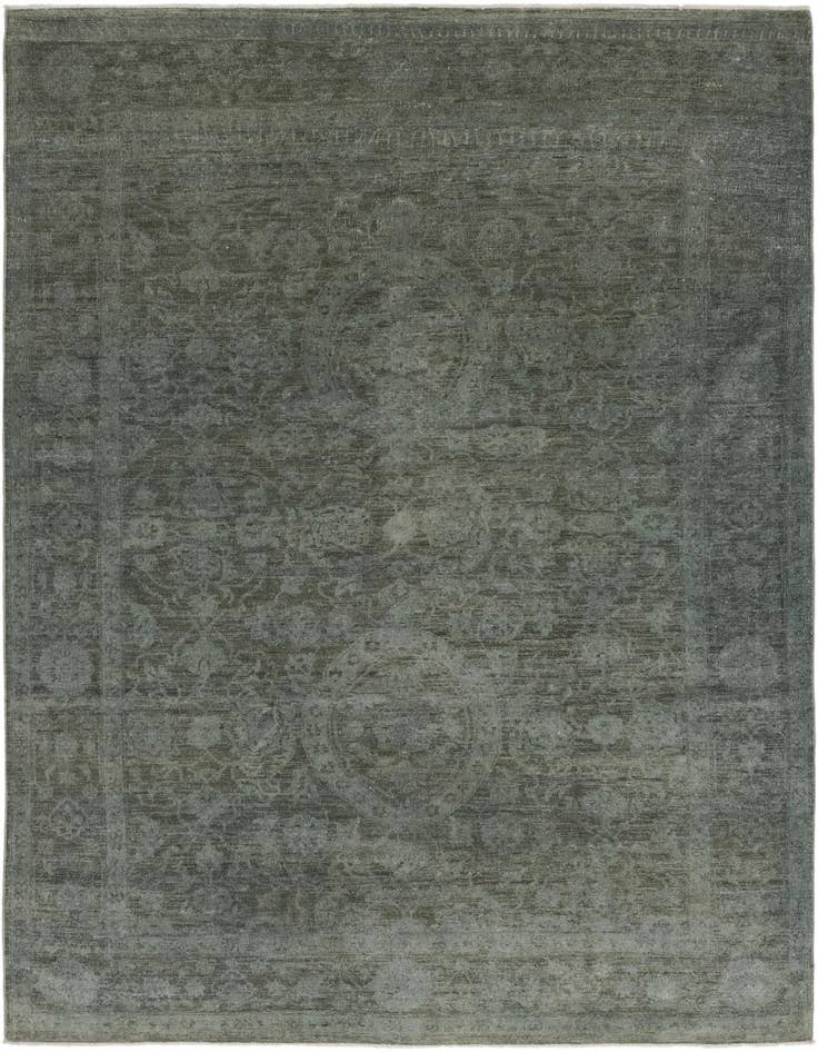 Detail image of 6' x 8' 10 Hand Knotted Over-Dyed Ziegler Rug