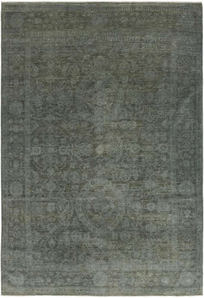 6' x 8' 10 Hand Knotted Over-Dyed Ziegler Rug