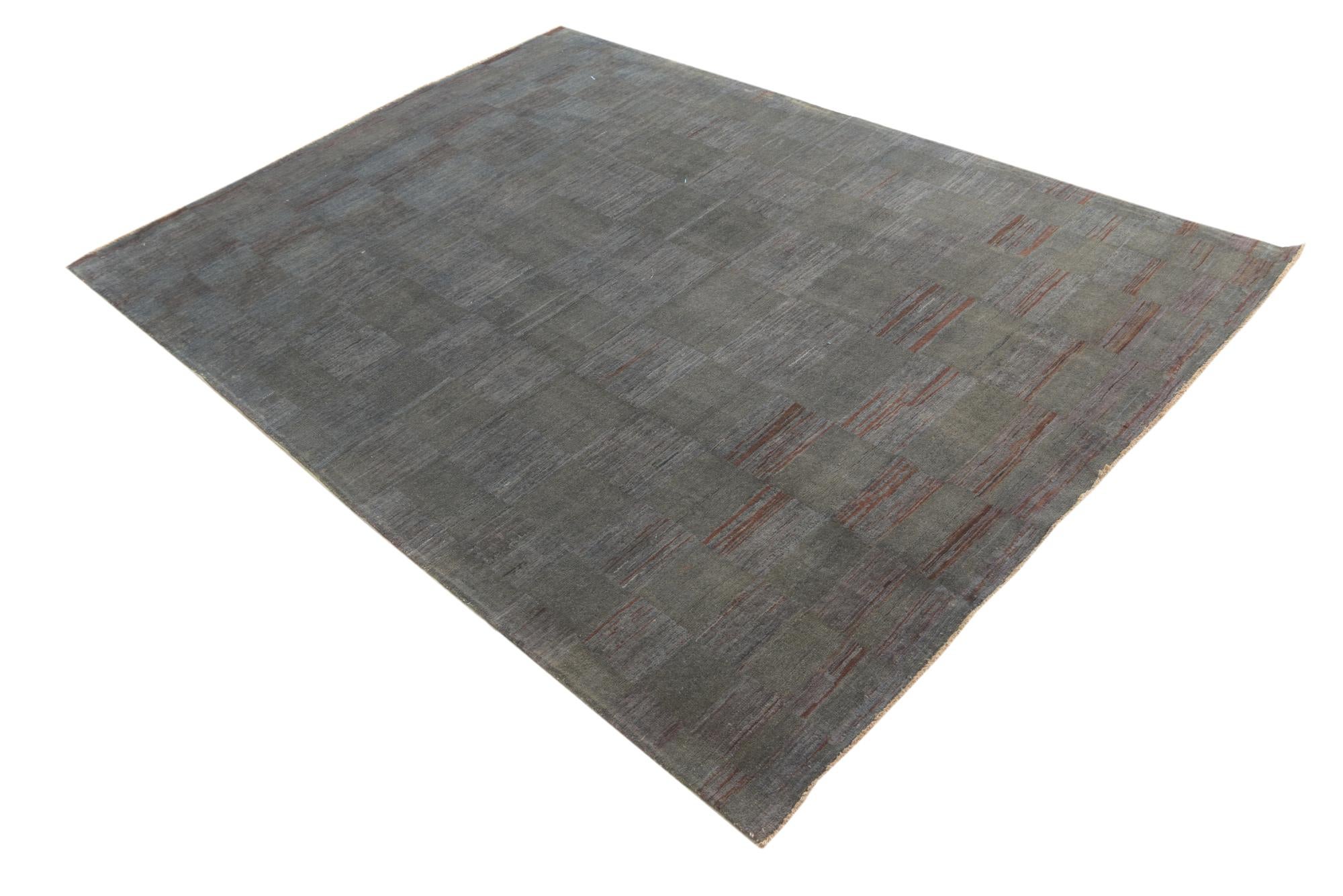 5' 6 x 7' 6 Hand Knotted Over-Dyed Ziegler Rug