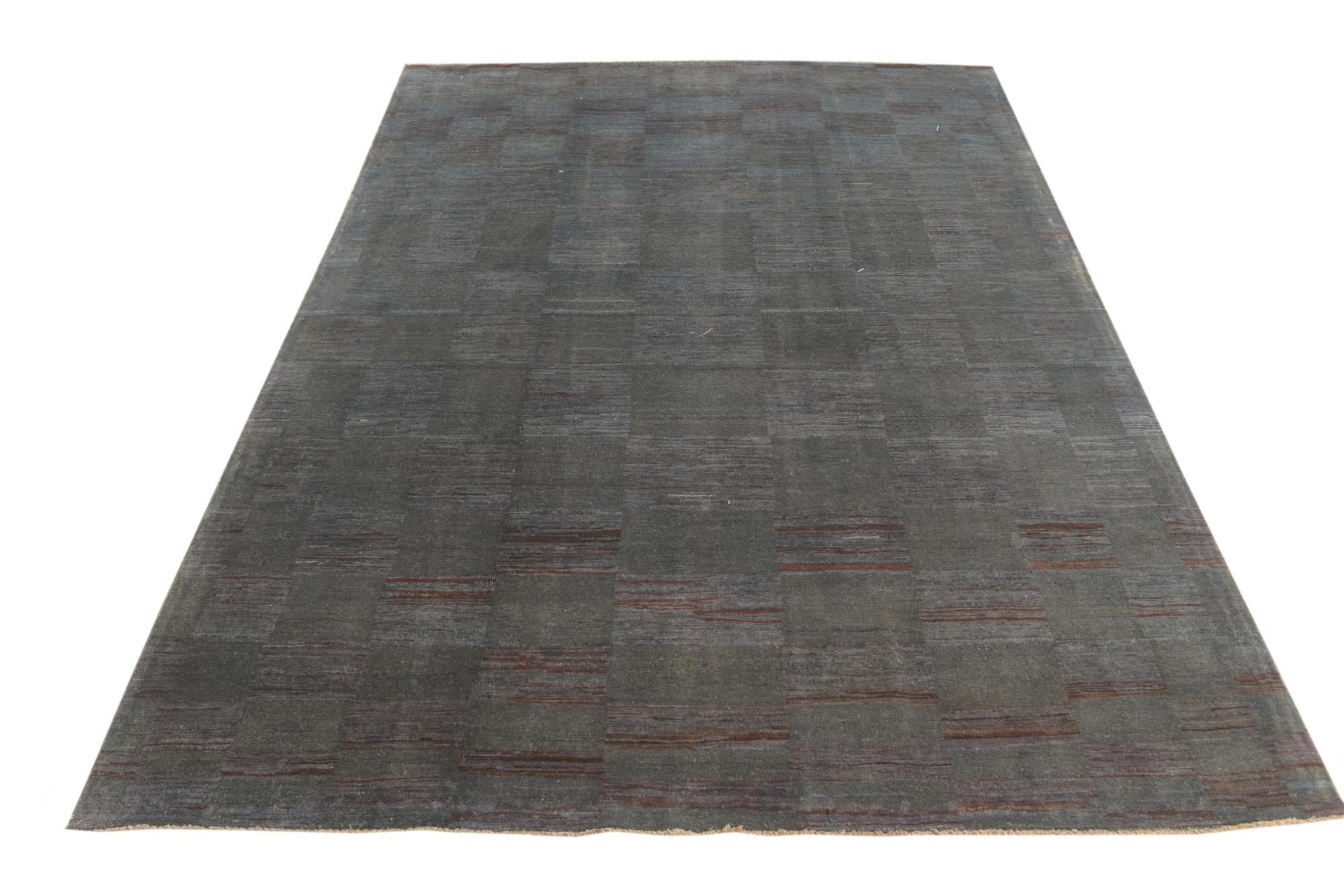 5' 6 x 7' 6 Hand Knotted Over-Dyed Ziegler Rug