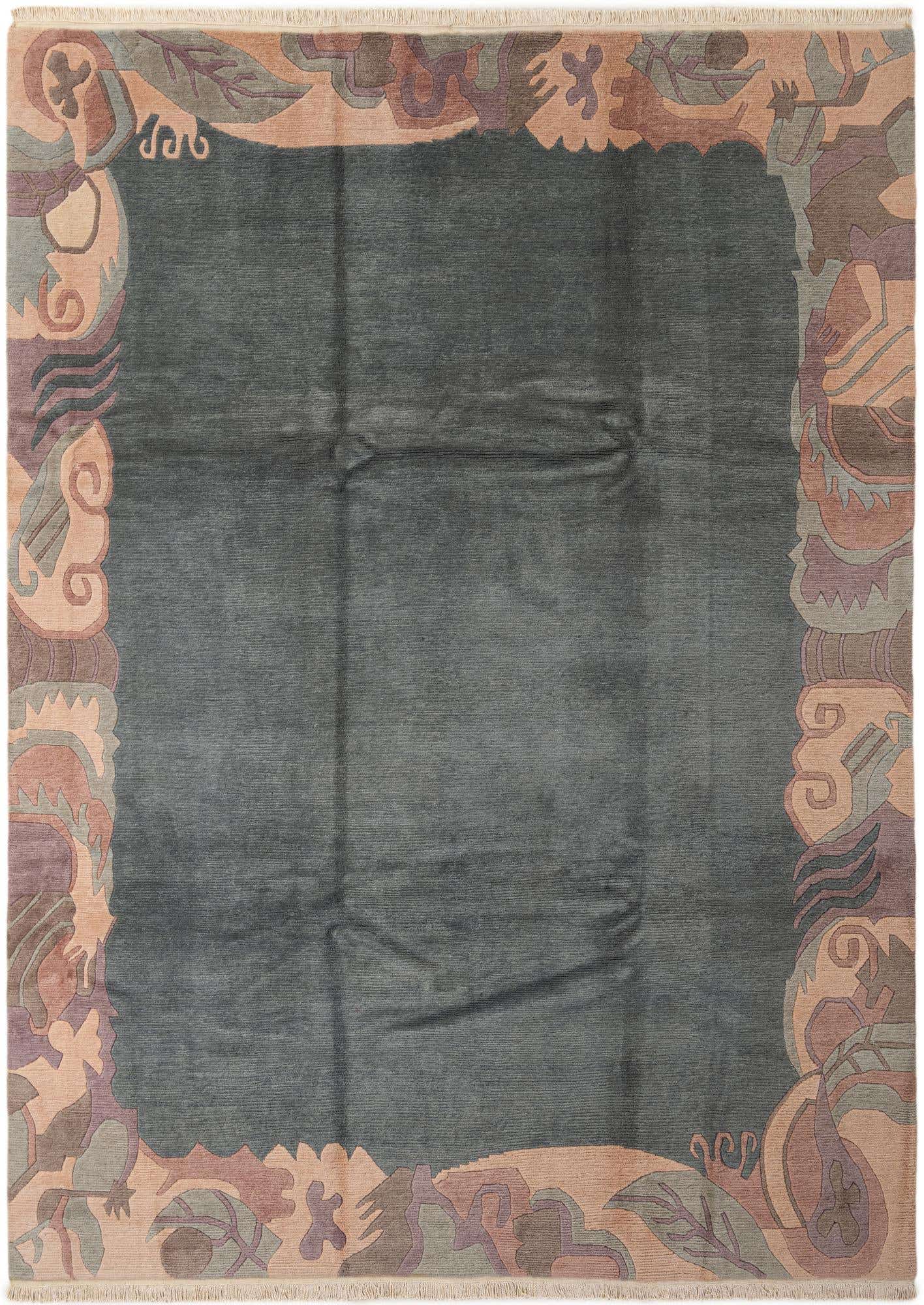 8' 3 x 11' 4 Hand Knotted Tibet Wool Rug