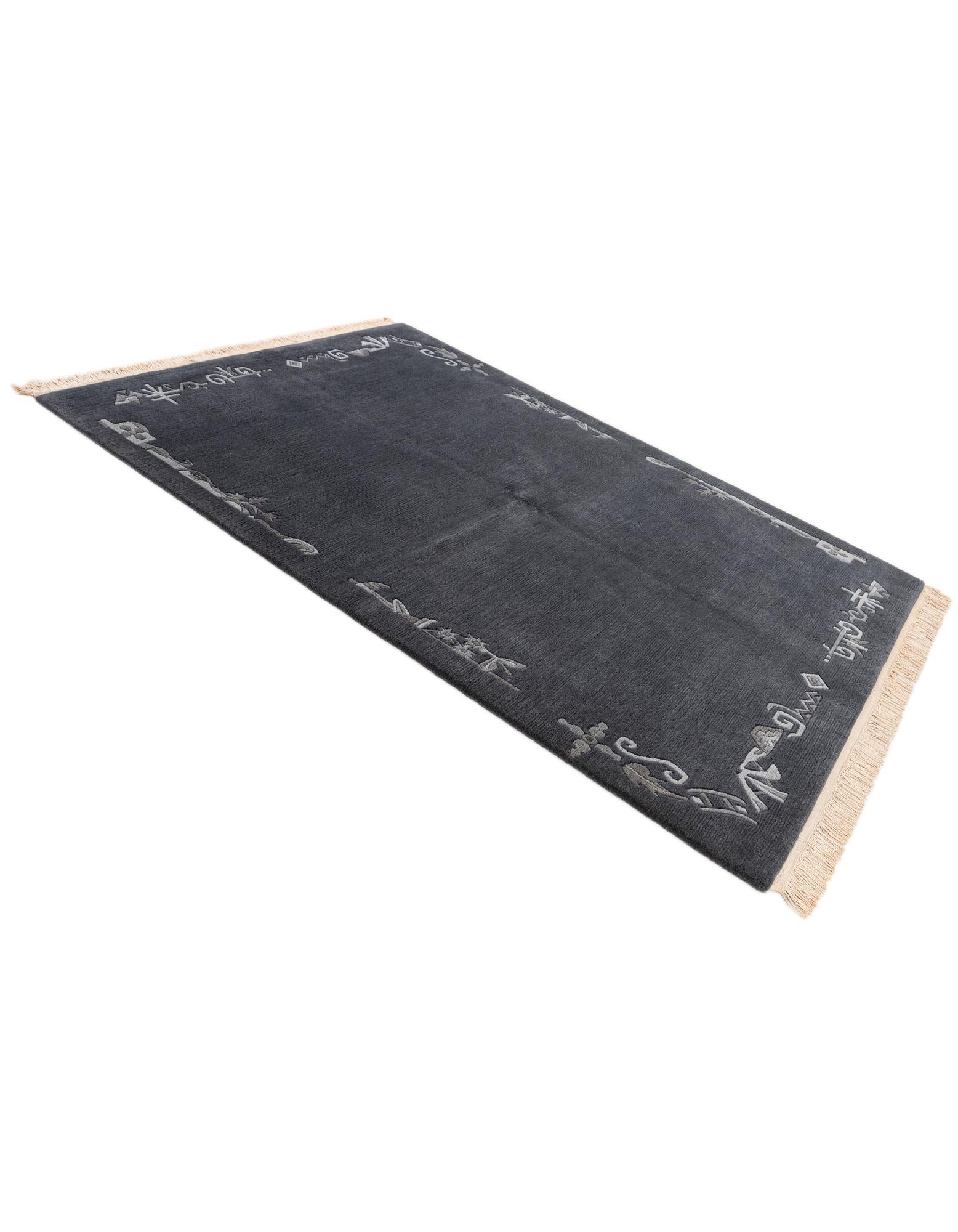 5' 8 x 8' 1 Hand Knotted Tibet Wool Rug