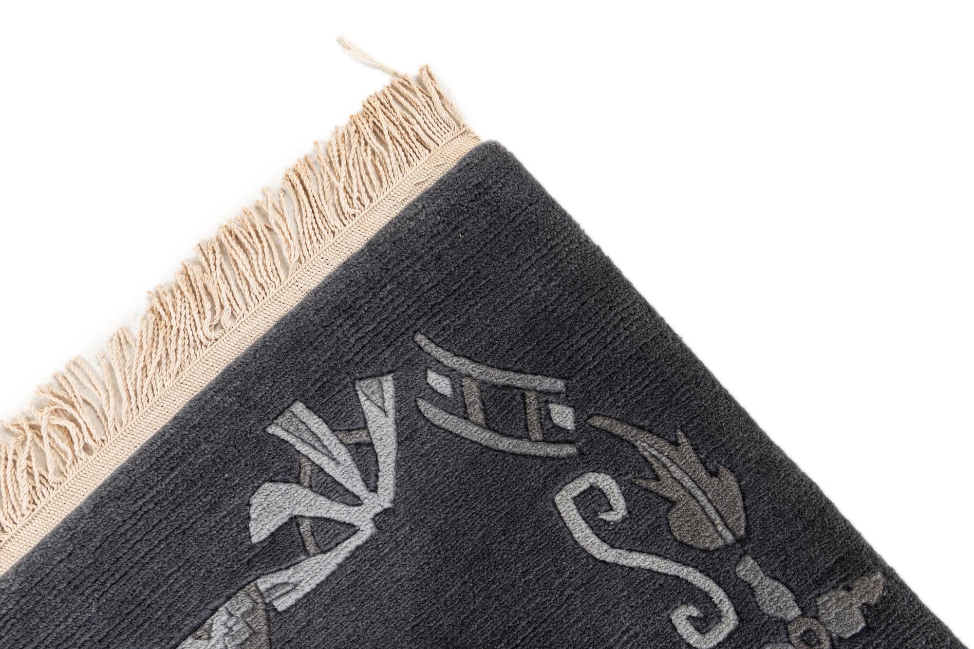 5' 8 x 8' 1 Hand Knotted Tibet Wool Rug