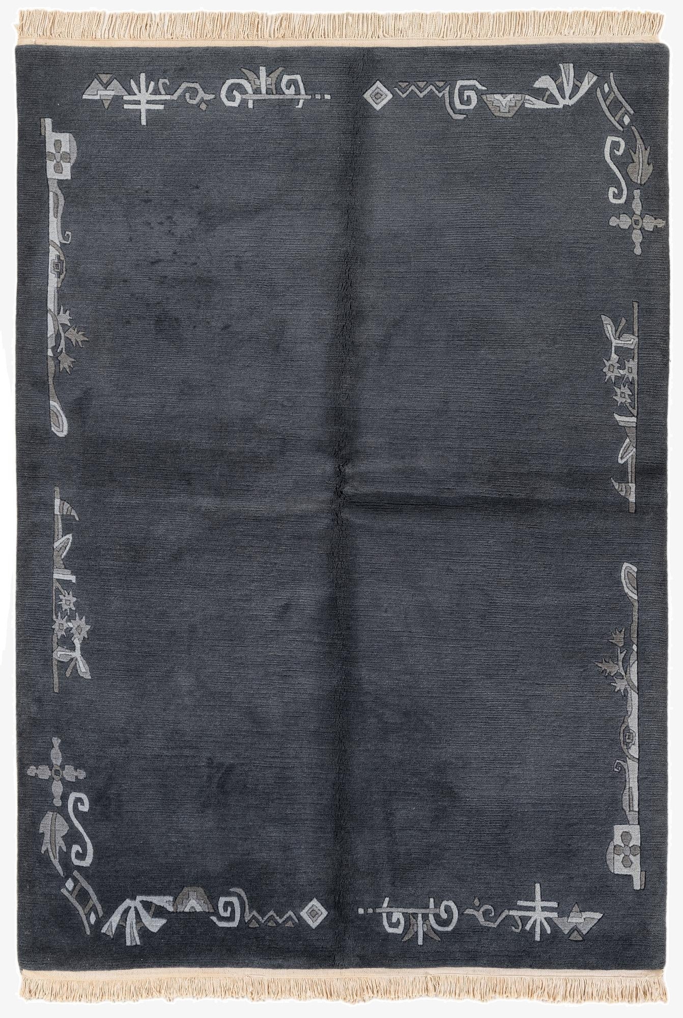 5' 8 x 8' 1  Hand Knotted Tibet Wool Rug