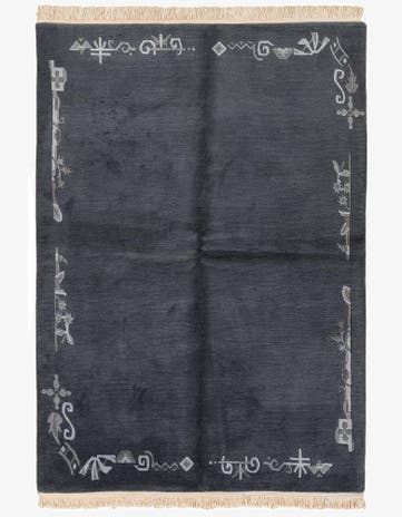 5' 8 x 8' 1 Hand Knotted Tibet Wool Rug