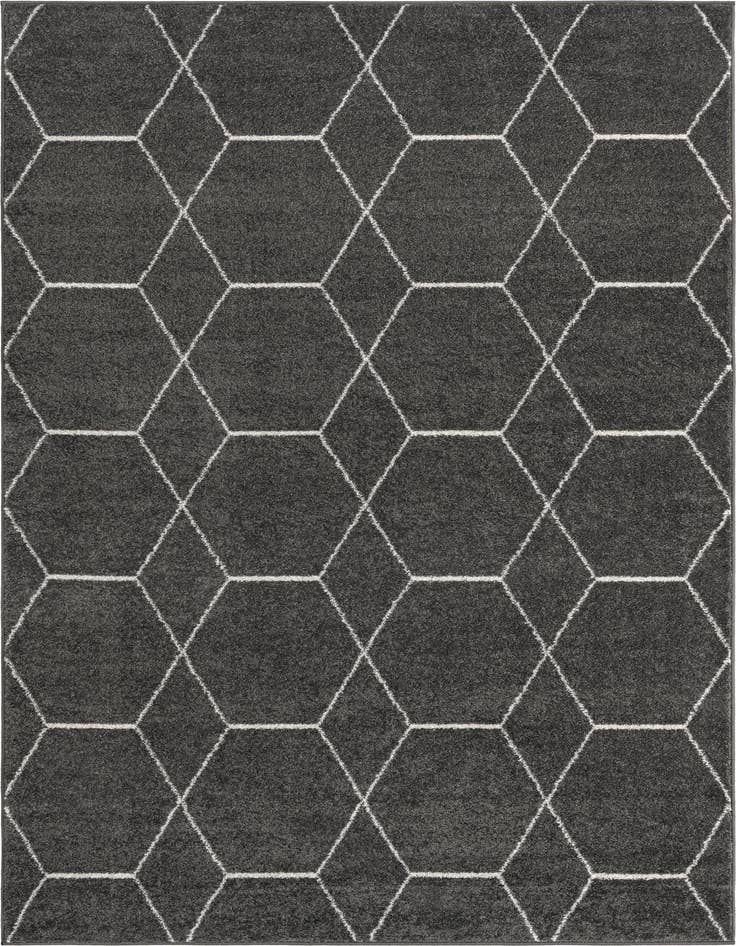 Detail image of 7' 10 x 11' Trellis Frieze Rug