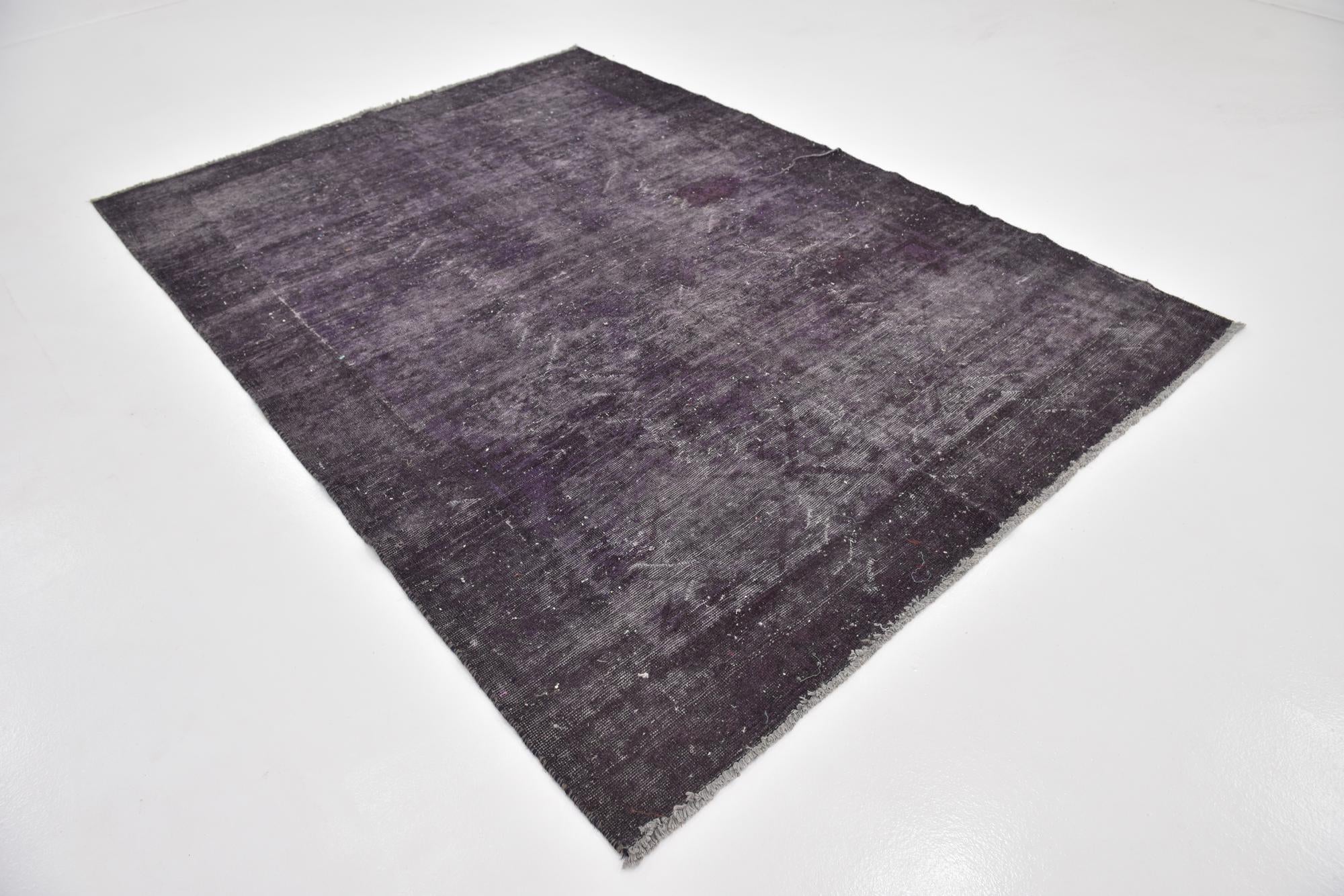 6' 4 x 9' Hand Knotted Ultra Vintage Persian Wool Rug