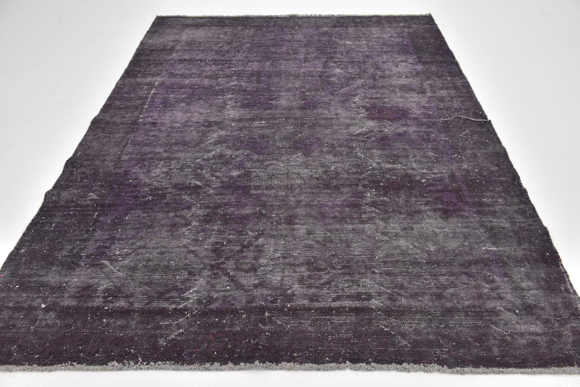 6' 4 x 9' Hand Knotted Ultra Vintage Persian Wool Rug