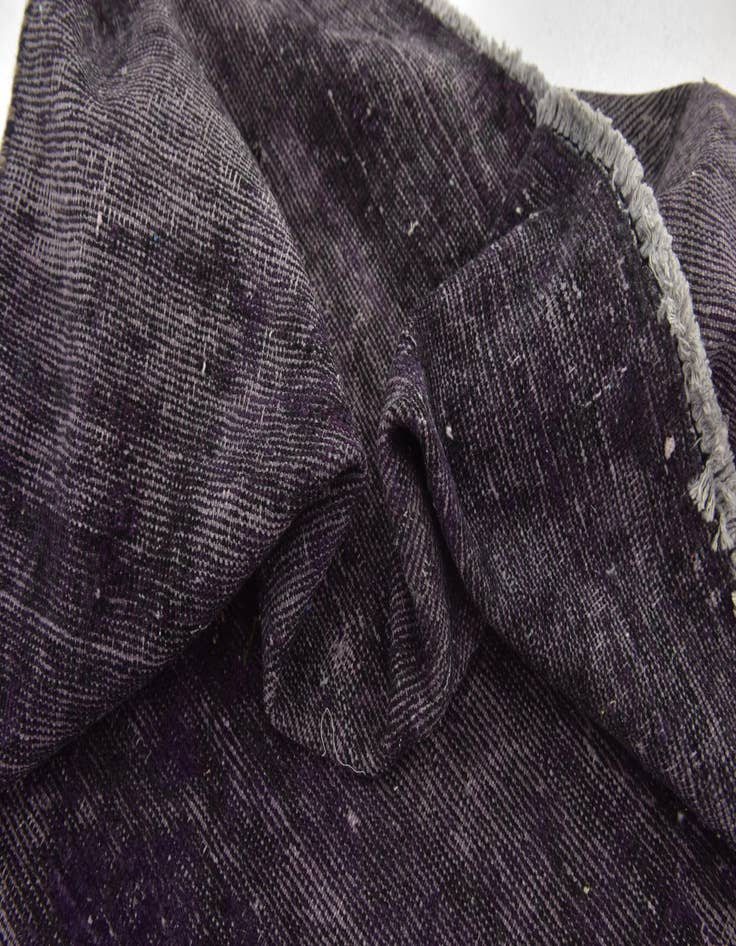 Detail image of 6' 4 x 9'  Hand Knotted Ultra Vintage Persian Wool Rug