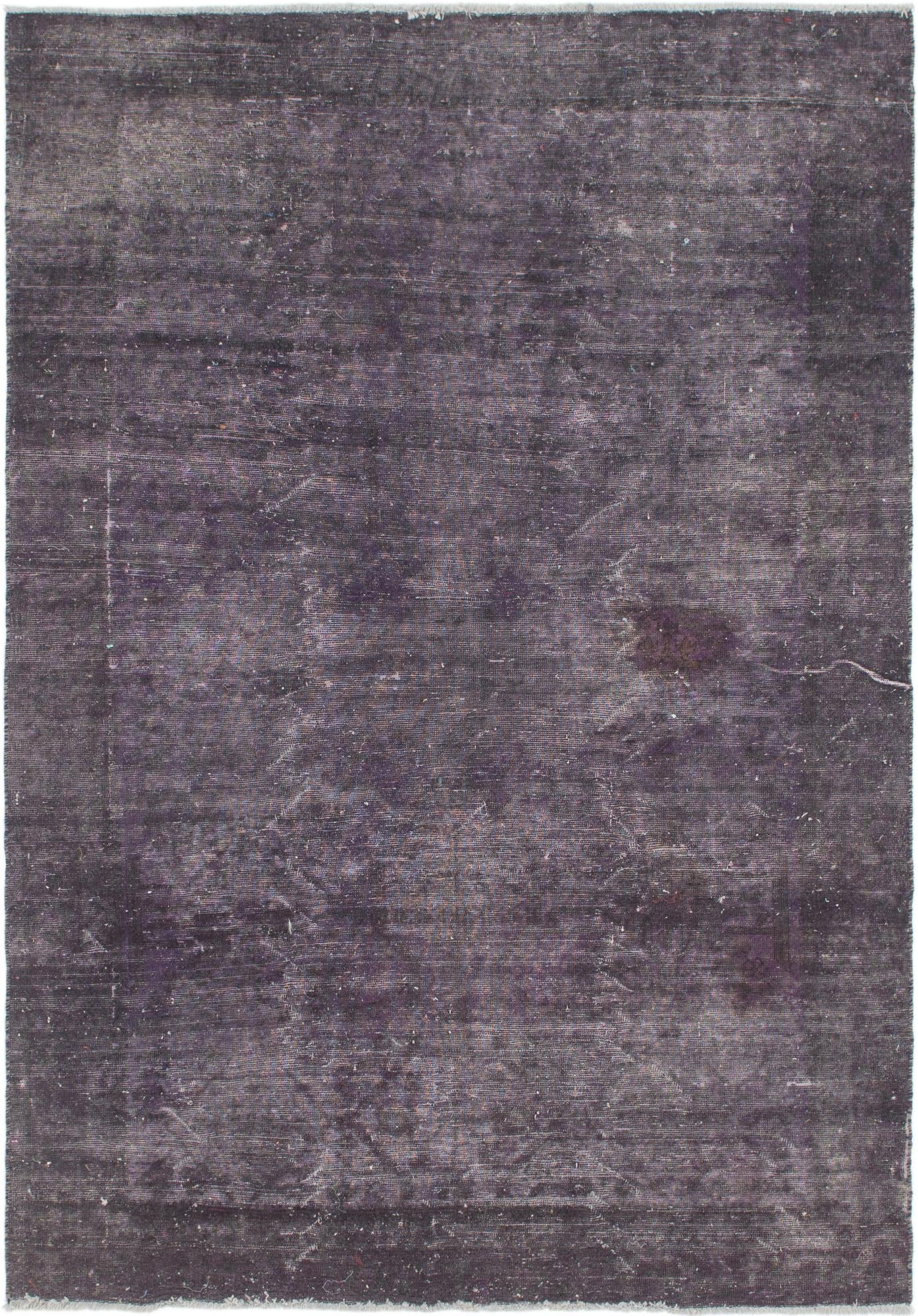 6' 4 x 9' Hand Knotted Ultra Vintage Persian Wool Rug