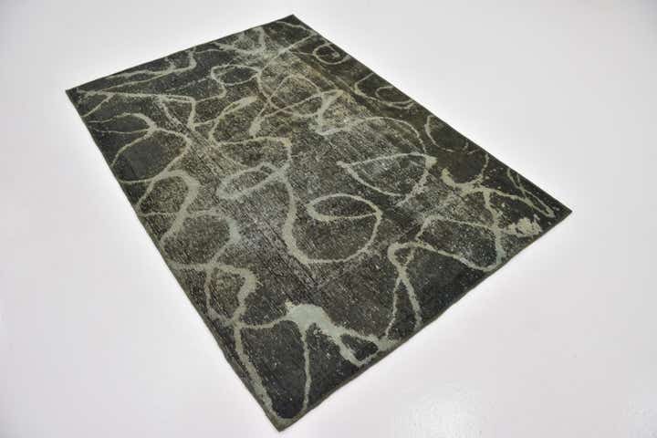 4' 5 x 6' 4 Hand Knotted Ultra Vintage Persian Wool Rug