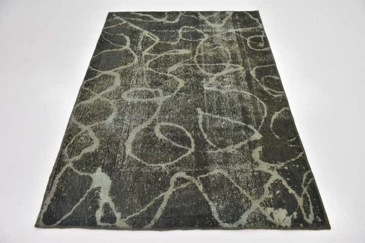 4' 5 x 6' 4 Hand Knotted Ultra Vintage Persian Wool Rug