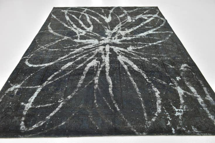 Detail image of 6' 7 x 9' 3 Hand Knotted Ultra Vintage Persian Wool Rug