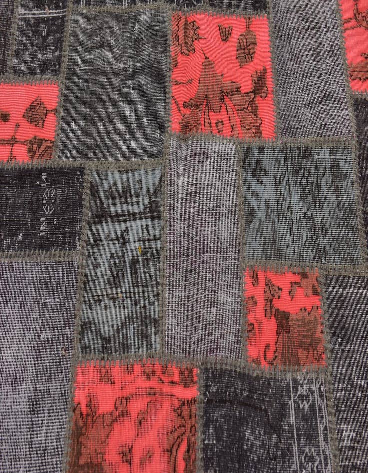 Detail image of 5' 2 x 6' 8  Hand Knotted Ultra Vintage Persian Wool Rug