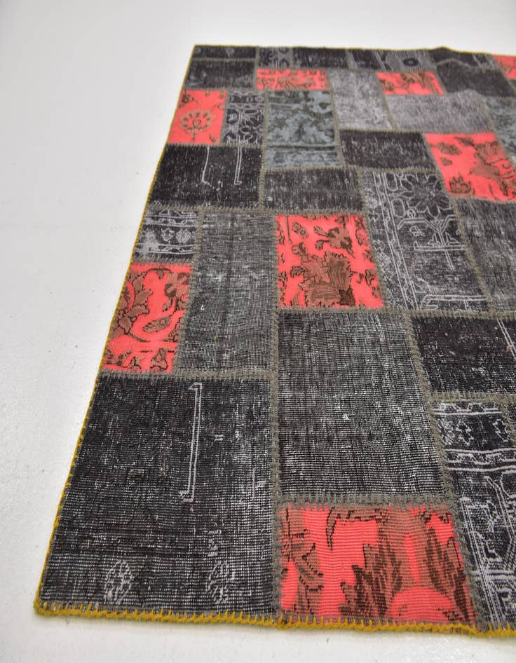 Detail image of 5' 2 x 6' 8  Hand Knotted Ultra Vintage Persian Wool Rug