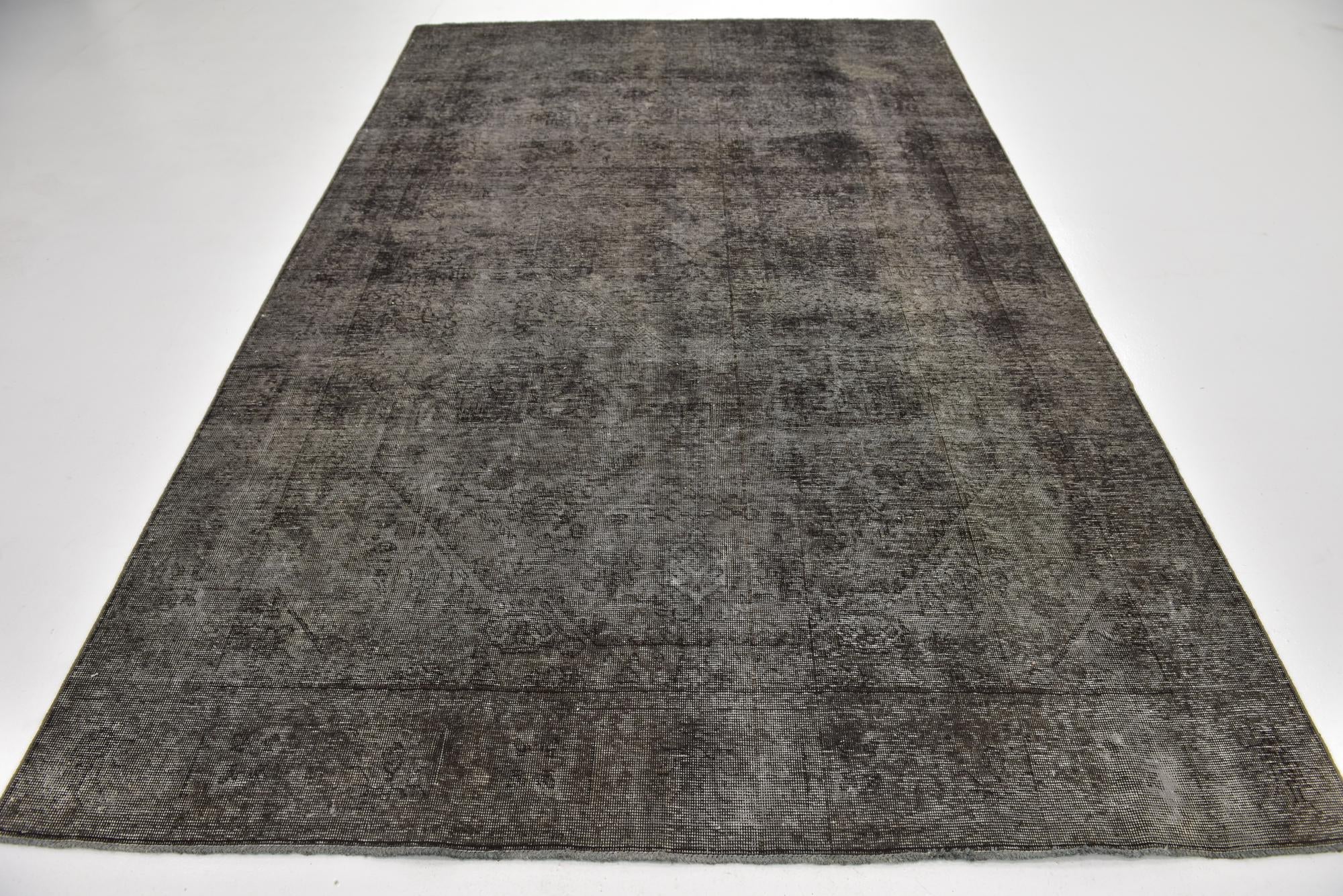 6' 2 x 9' 8 Hand Knotted Ultra Vintage Persian Wool Rug
