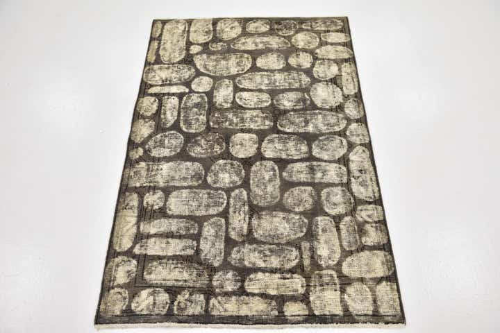 3' 2 x 4' 9 Hand Knotted Ultra Vintage Persian Wool Rug